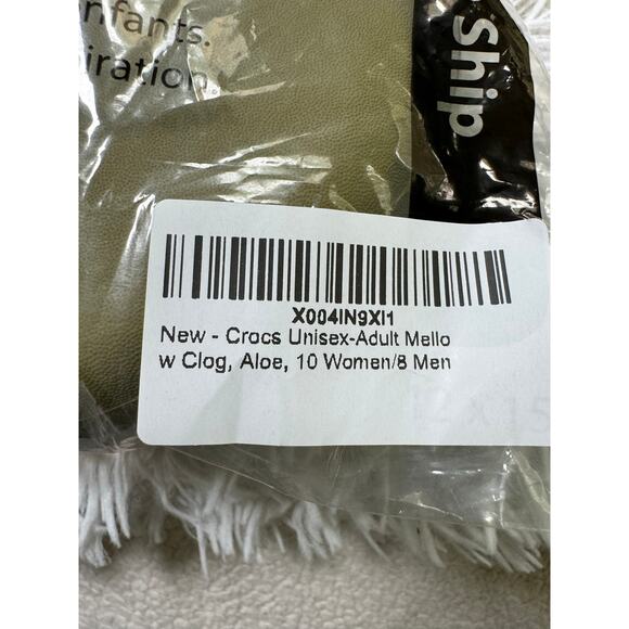 CROCS NWT Mellow Recovery Aloe clogs. - Picture 9 of 12